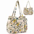 thumbnail image 1 of Gocvo Multiple Pockets Corduroy Bag, Large Tote Bag for Women, Ladies Bag Casual Hobo Handbags(Lemon Hummingbird), 1 of 11