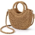 thumbnail image 1 of Gocvo Straw Beach Tote Bag, Straw Handbags for Women, Summer Handwoven Tote Bags Purse, Crossbody Handbags Woven Handle Shoulder Bag, 1 of 7
