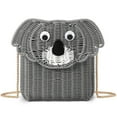 thumbnail image 1 of Gocvo Summer Handmade Woven Bag for Women Chain Shoulder Beach Bag Vacation Rattan Crossbody Bag Cute Gifts for Women | Koala, 1 of 7