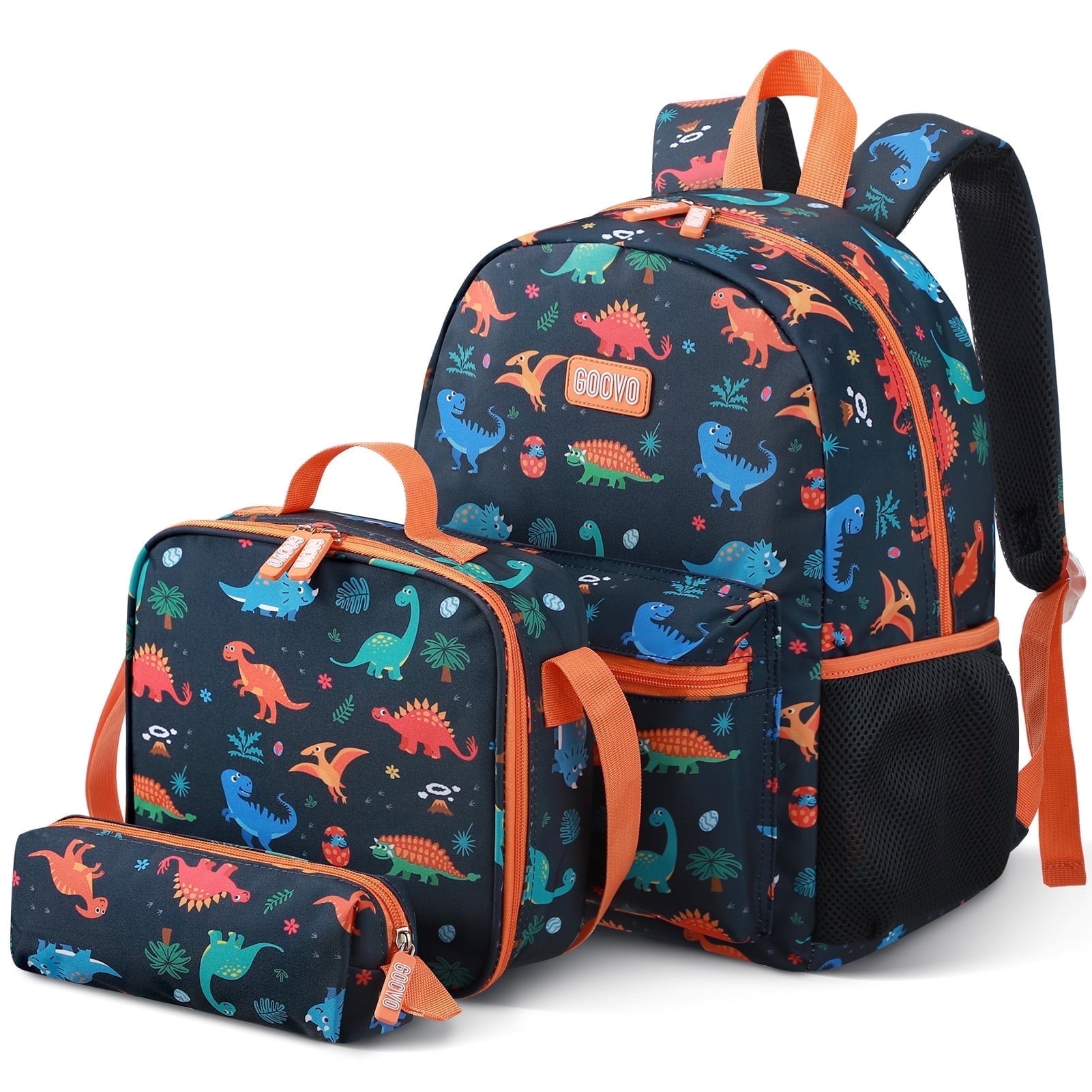 Gocvo Kids Backpack for Boys, Dinosaur Waterproof Toddler Bookbag for Kids School Backpacks