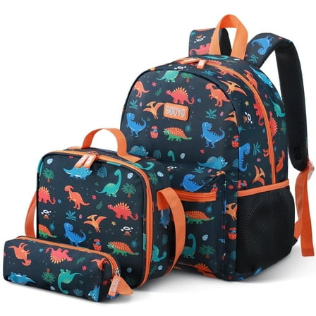 Gocvo Kids Backpack for Boys, Dinosaur Waterproof Toddler Bookbag for Kids School Backpacks