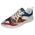 thumbnail image 1 of God And Country Shoes for Men Women Running Shoes Lightweight Walking Sneakers Mesh Athletic Sport Shoes White Size 10.5, 1 of 5