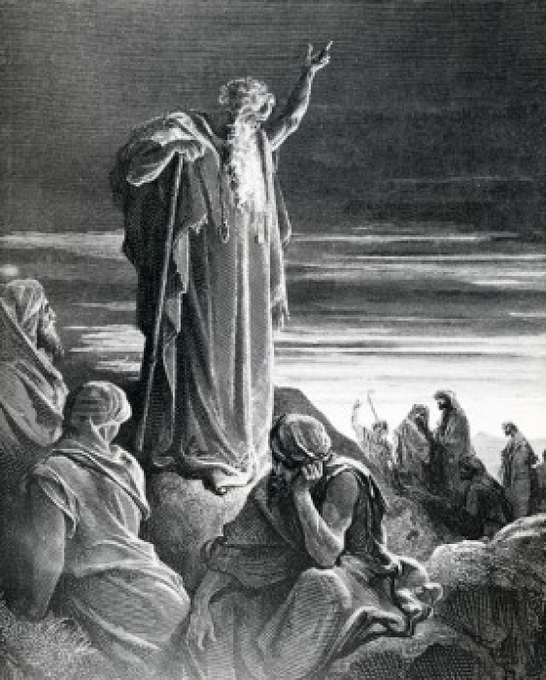 God Appears to Ezekiel Gustave Dore illustration (1832-1883) Canvas Art - Gustave Dore (24 x 36)