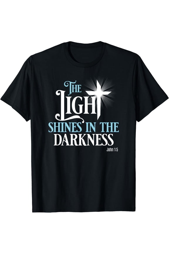 God Bible Verse Faith for Religious Women Religious Men T-Shirt Black X-Large