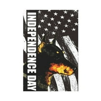 God Bless America 4th of July Garden Flag, 12 x 18 Inch Double Sided Burlap Independence Day Welcome Small Yard Flag, Summer Holiday Seasonal Farmhouse Outdoor Decoration