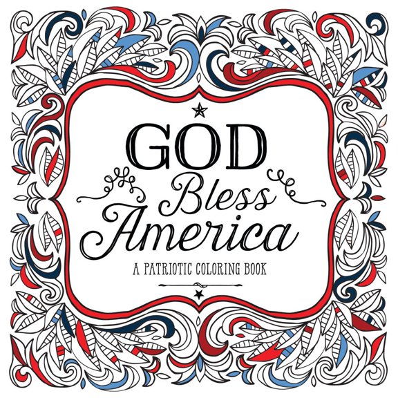 Pre-Owned God Bless America: A Patriotic Coloring Book Paperback