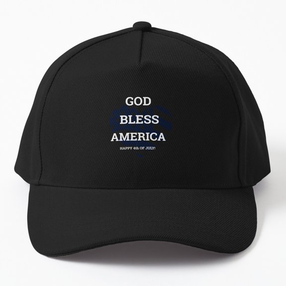 God Bless America Baseball Hat, Faith and Country Statement Design, Classic Everyday Cap