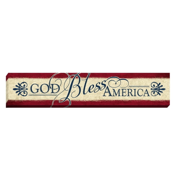 God Bless America: Canvas Magnet