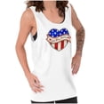 thumbnail image 1 of God Bless America Cute USA Flag Heart Womens Plus Size Graphic Tank Top Brisco Brands 2X, 1 of 6