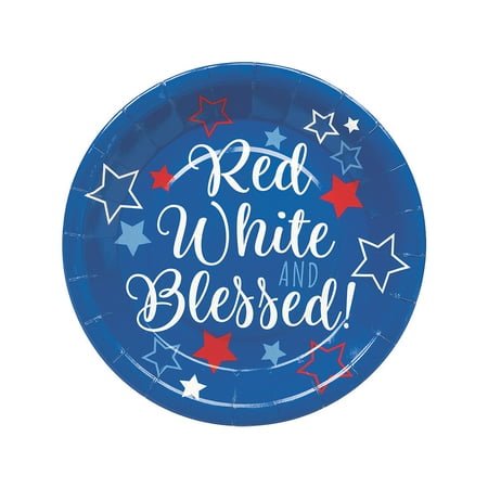 God Bless America Dinner Plates (8Pc) - Party Supplies - 8 Pieces