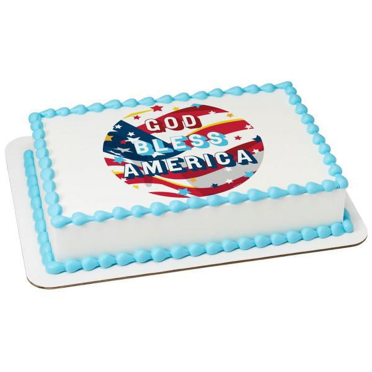 Celebrate America Variety Edible Cake Topper Image