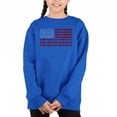 thumbnail image 1 of God Bless America - Girl's Word Art Crewneck Sweatshirt, 1 of 3
