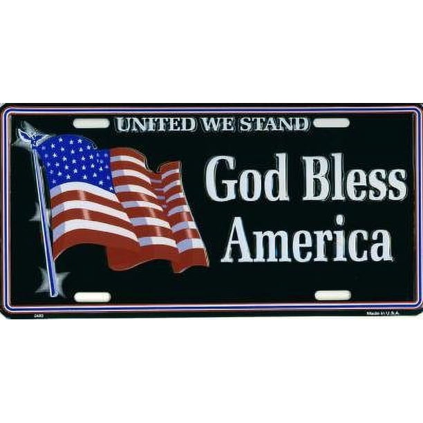 God Bless America License Plate