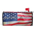 thumbnail image 1 of God Bless America Magnetic Mailbox Cover American Flag Patriotic Post Box Cover for Standard Mailboxes Memorial Day, 1 of 6