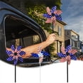 thumbnail image 1 of God Bless America Ornaments Independence Day 4th Of July Plastic Pinwheels Patriotic Wind Spinners Garden Decor Outdoor Yard Lawns Toy Red White Blue Windmill For Home Decorations Gifts, 1 of 7