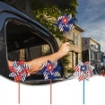 thumbnail image 1 of God Bless America Ornaments Independence Day 4th Of July Plastic Pinwheels Patriotic Wind Spinners Garden Decor Outdoor Yard Lawns Toy Red White Blue Windmill For Home Decorations Gifts, 1 of 7
