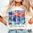 thumbnail image 1 of God Bless America Shirt, 4th of July T-Shirt, Patriotic USA Shirt, Christian Independence Day Shirt, Brush Stroke Design, 1 of 5