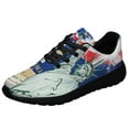 thumbnail image 1 of God Bless America Shoes Patriotic Independence Day 4th Of July Shoes Print Sneakers Lightweight Comfortable Running Shoes for Men Women Black Size 5, 1 of 7