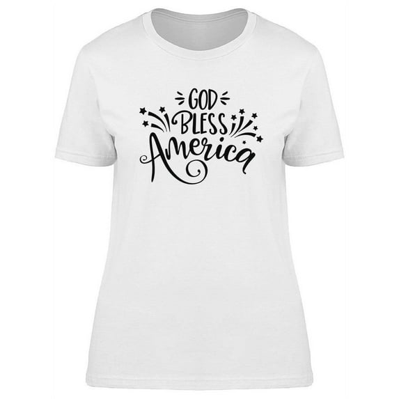 God Bless America! T-Shirt Women -Image by Shutterstock, Female x-Large