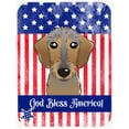 thumbnail image 1 of God Bless American Flag with Chocolate Labrador Glass Cutting Board- Large, 1 of 1