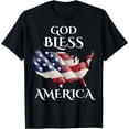 thumbnail image 1 of God Bless American Independence Day USA Gift Veterans Day T-Shirt, 1 of 4