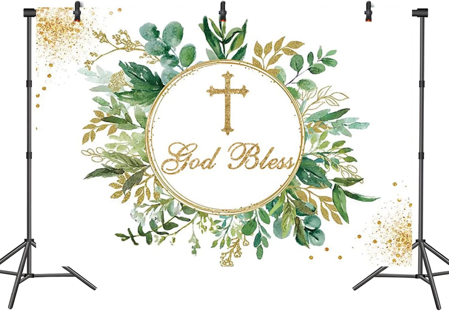 Photo Booth Props First Communion God Bless Backdrop Baptism Party ...