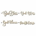 thumbnail image 1 of God Bless Sign Unfinished Wood Cutout Home Decor DIY Option 4- 20" Wide / 1/4", 1 of 3