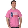 thumbnail image 1 of God Bless Texas Cute Christian Pride Plus Size Crewneck Graphic Tee Shirt Brisco Brands 5X, 1 of 5