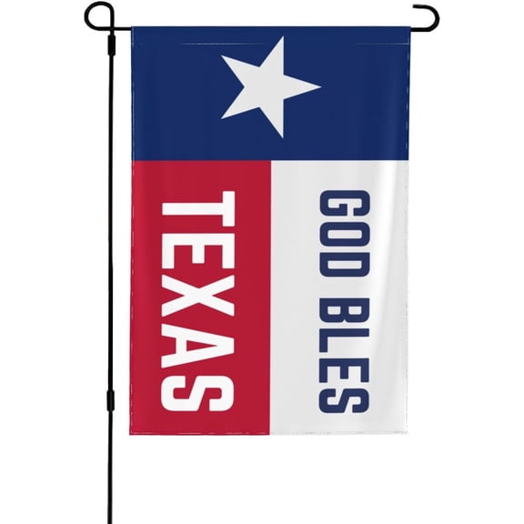 God Bless Texas Garden Flag Texas Support Texas Stand With Texas Garden Flag 12.5"X18" Double-Sided Yard Flag Holiday Party House Outdoor Home Banner Sign