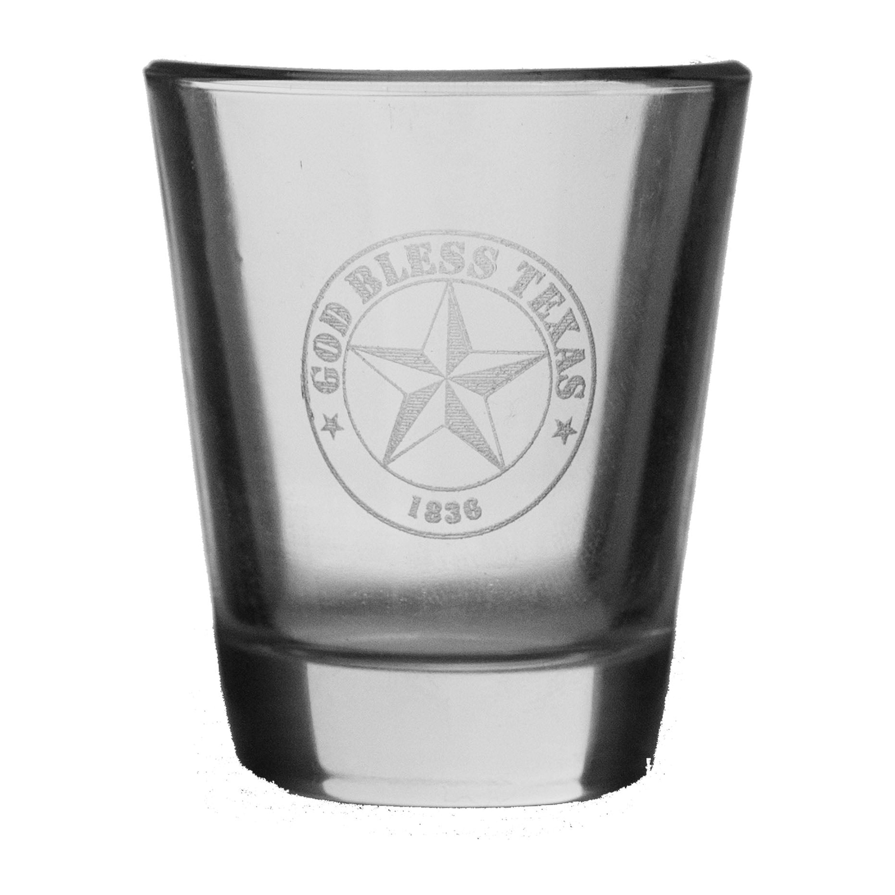 2oz God Bless Texas Shot Glass
