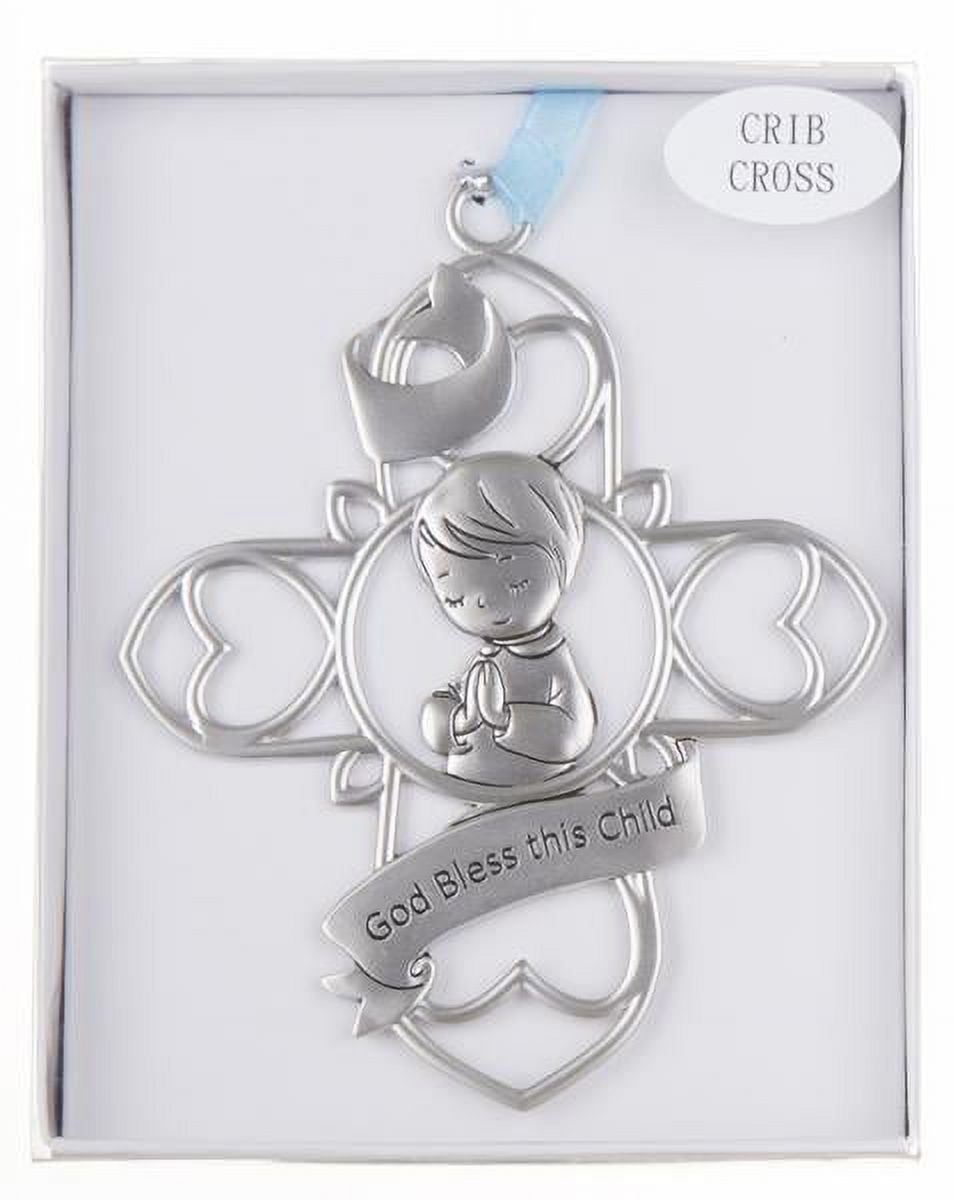 God Bless This Child Baby Boy Crib Cross Ornament by Ganz