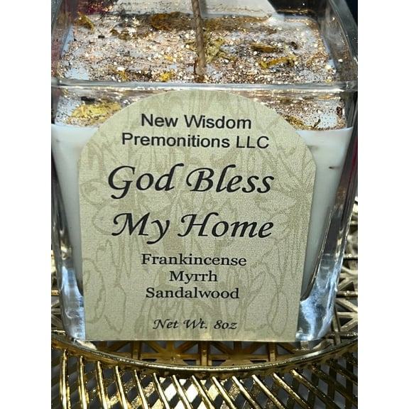 God Bless This Home Candle