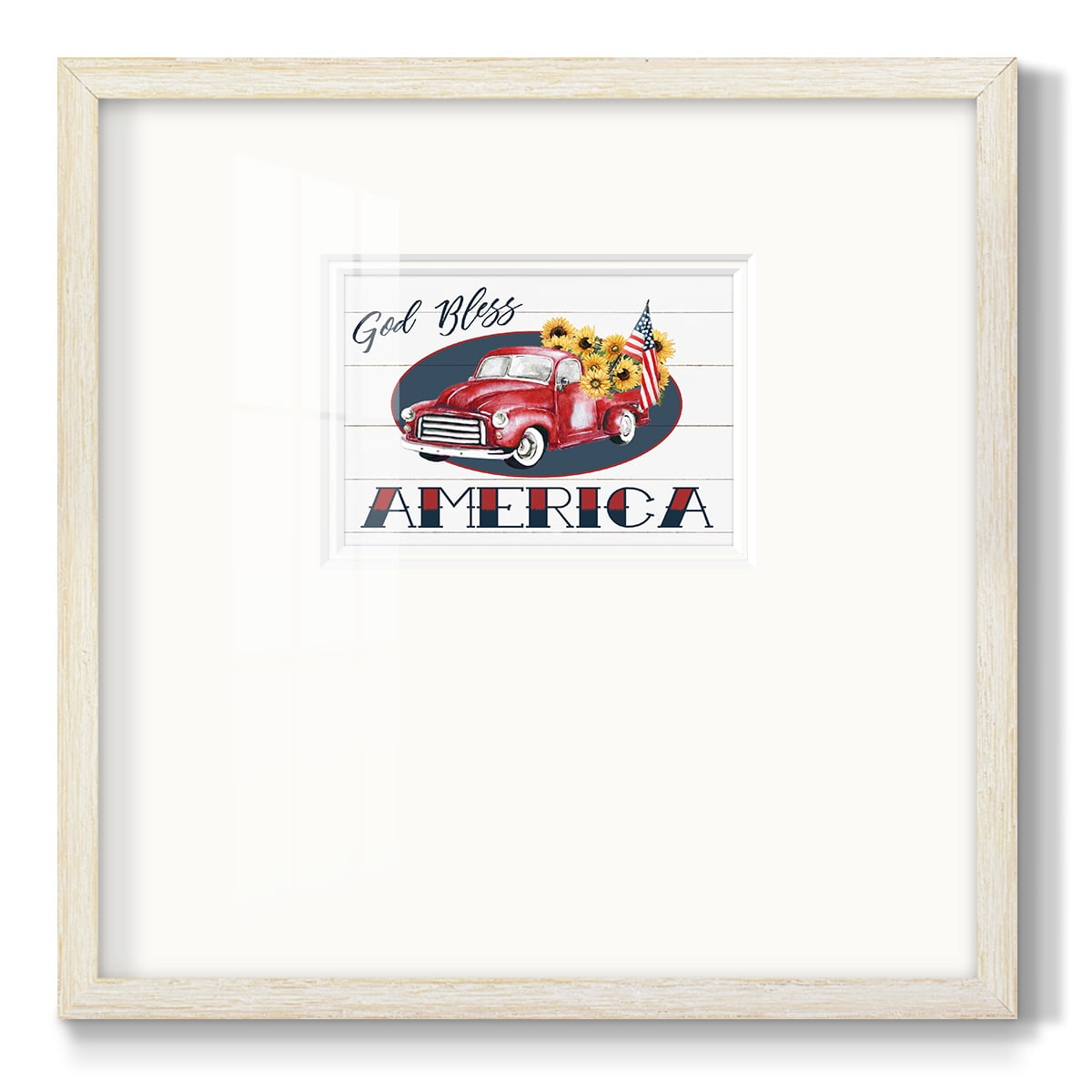 God Bless TruckPremium Framed Print