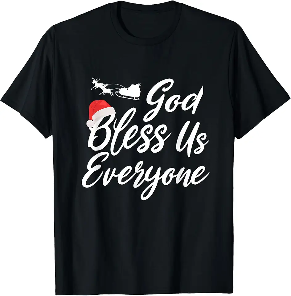 God Bless Us Everyone A Christmas Carol Tiny Tim T-shirt - Walmart.com