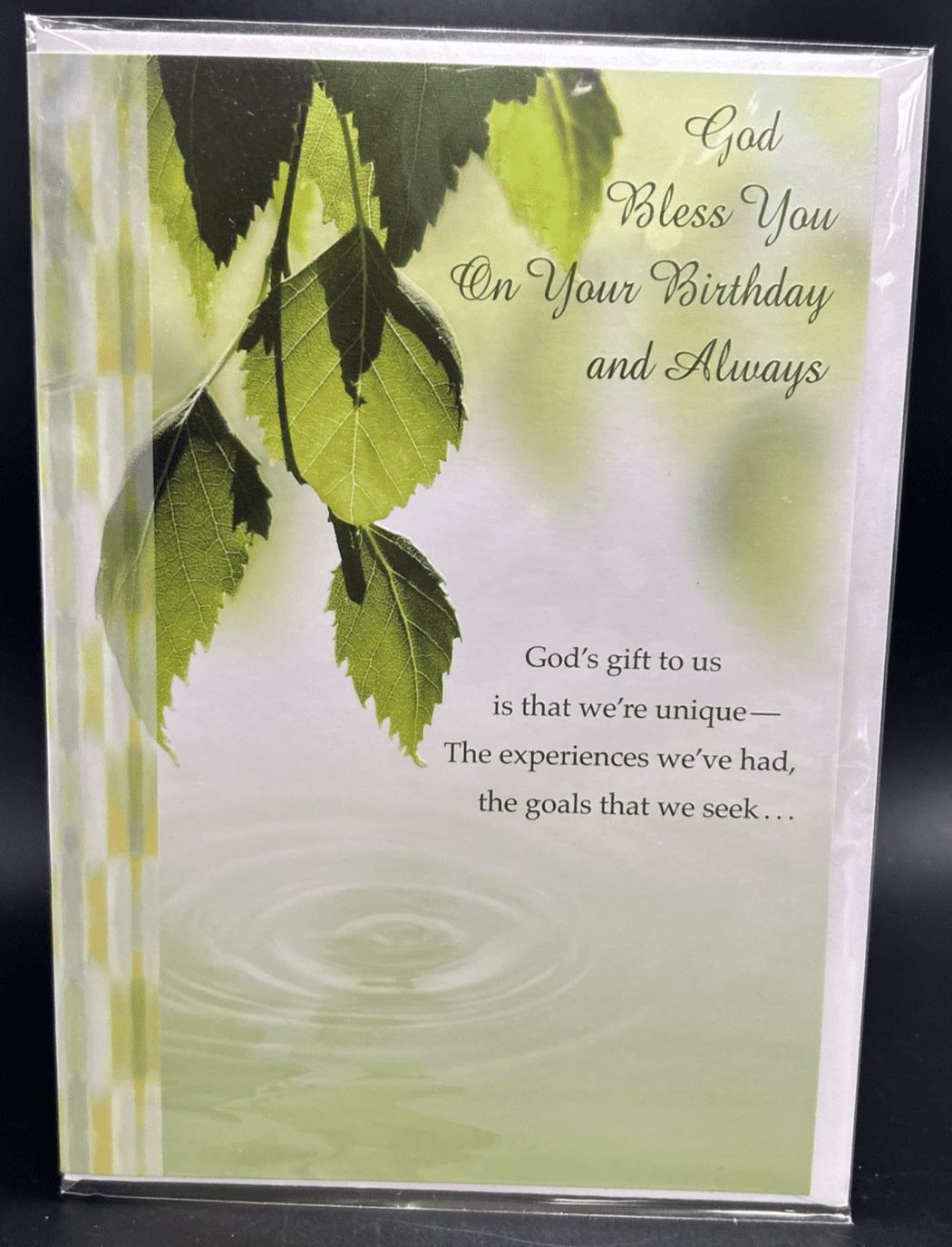 God Bless You On Birthday Greeting Card w/Envelope - Walmart.com