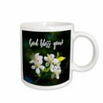 thumbnail image 1 of 3drose, God Bless You Text over the White Cherry Blossoms in Spring, 11oz Mug, 1 of 6
