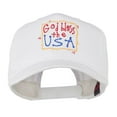 thumbnail image 1 of God Bless the USA Embroidered Cap - White OSFM, 1 of 5
