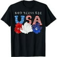 thumbnail image 1 of God Bless the USA Patriotic men women USA Flag T-Shirt, 1 of 5