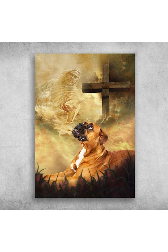 God, Boxer, Cross, Jesus, Come With Me 11 x 17 Inch Poster