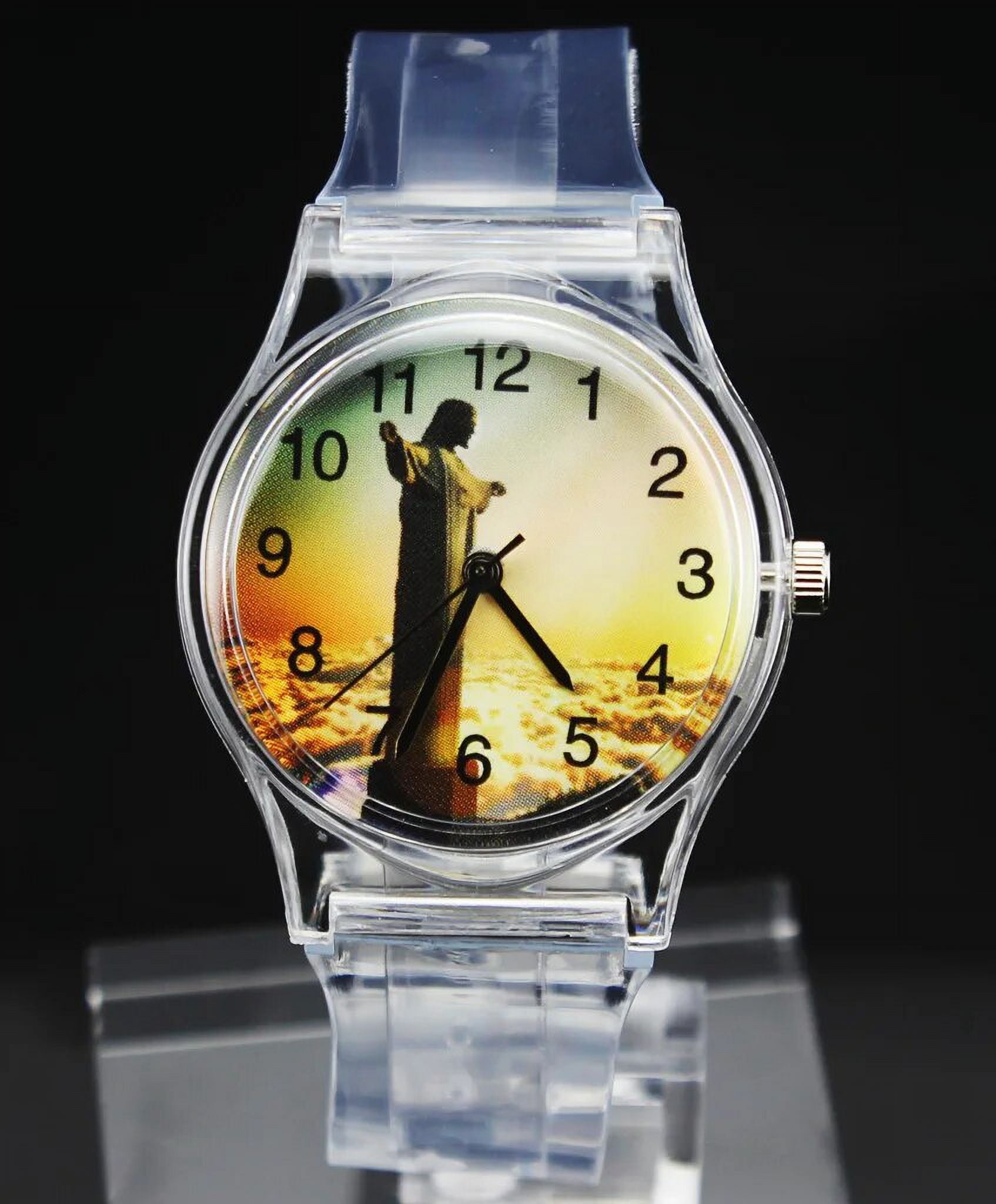 God Christ Cross Virgin Mary Madonna Sacred Heart of Jesus Brazil Redentor Christian Easter Religious Quartz Wrist Watch 36 Walmart