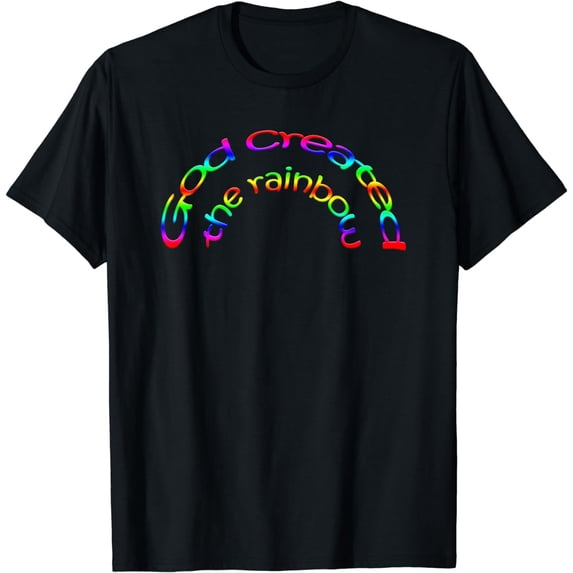 God Created The Rainbow - Christian T-shirt