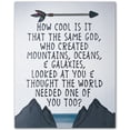 thumbnail image 1 of Same God Who Created You - Motivational Wall Art Print - Positive Quotes Wall Decor - Encouragement Gifts - Positive Sayings for Wall Décor - (Unframed, 16 x 24 inches), 1 of 4