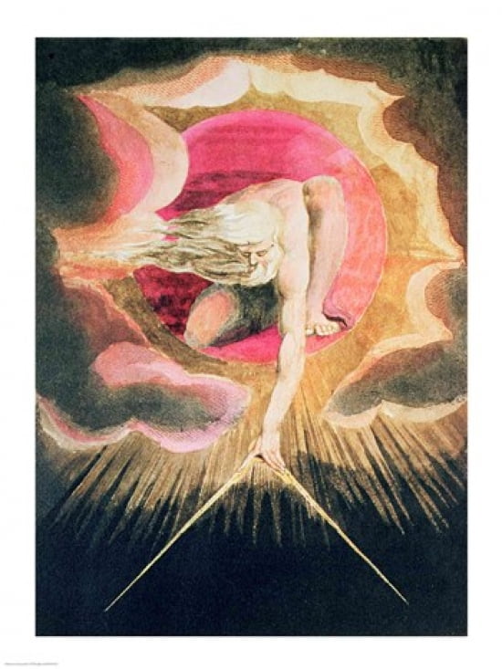 God Creating the Universe Canvas Art - William Blake (18 x 24)