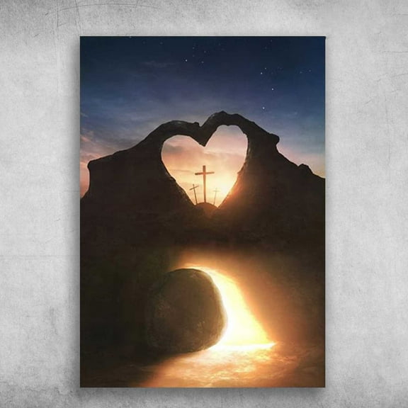 God Cross Scene, Way To Come With Jesus 11 x 17 Inch Poster