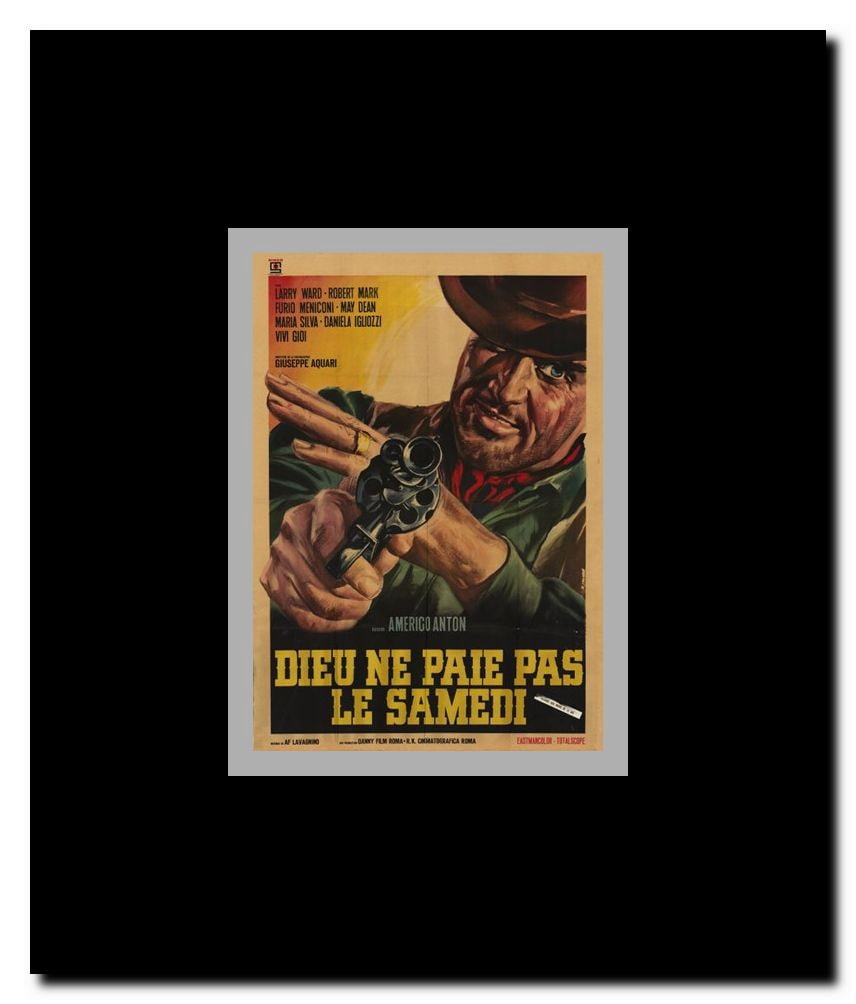 God Does Not Pay on Saturday Framed Movie Poster