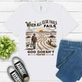 thumbnail image 1 of God Doesn’t Fail Premium T-Shirt – Western Bible Verse Graphic for Men/Women, White, XL, 1 of 6