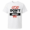 thumbnail image 1 of God Don’t Play About Me Graphic T-Shirt, Unisex Classic Fit Tee, 1 of 9