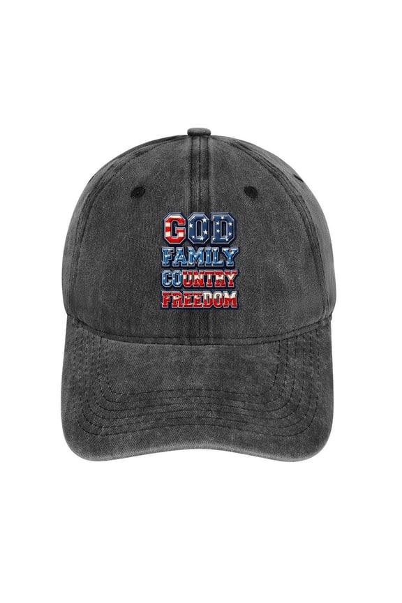 God Family Country Hat Adjustable Funny Fashion Unisex Baseball Cap For Men Women