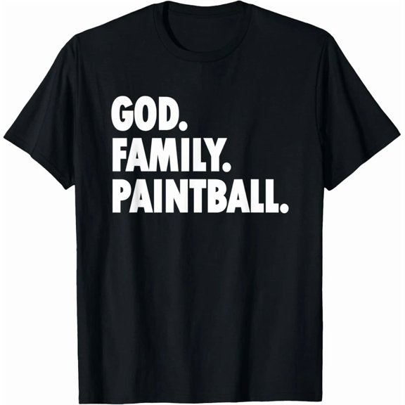 God Family Paintball Novelty Faith Religious Combat Sports Art Tee,for unisex up to 5XL