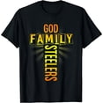 thumbnail image 1 of God Family Steeler Shirt Father's Day Gift Tee T-Shirt, 1 of 5